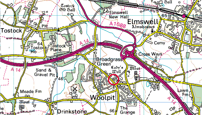 Woolpit Village Map